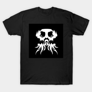 Black spooky skull octopus vector illustration T-Shirt